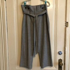 Grey Brown Bag Pants - Office - Bow Grandad Style Grandpa Core Retro Streetwear